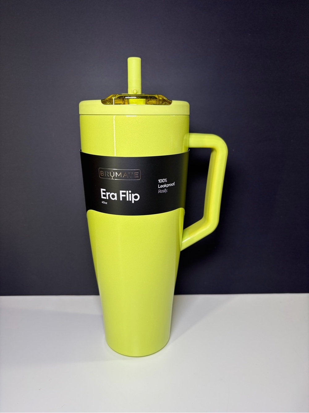 Brumate Lemon Lime Shimmer Era Flip 40oz BNWT